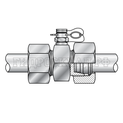 Точка контроля давления Plug-in - трубное соединение P=10 M18x1.5-M18x1.5 Series S (Minipress)