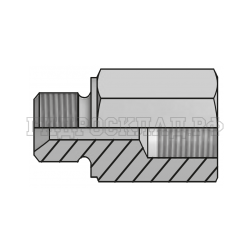 Адаптер BSP(ш) 1/2" - BSPP(F) 1/2" L=50 (Vitillo SPA)