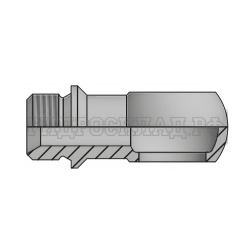 Адаптер BANJO(BSP) 1/2" - BSP(ш) 3/8" sv60°+ бурт (Vitillo SPA)