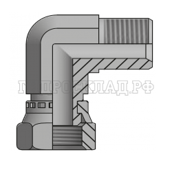 Адаптер 90° BSPT(ш) 1" - BSP(г) 1" (Vitillo SPA)