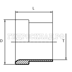 Втулка ТС JIC P=22 (Vitillo SPA)