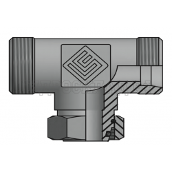 Адаптер ТС тройник P= 8 14x1.5 - DKOL(г) 14x1.5 (гориз.) (RASTELLI  RACCORDI s.r.l.)