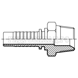 Фитинг BSPT (ш) 3/8" DN=08 (Китай)