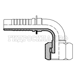 Фитинг ORFS (г) 1.3/16" DN=20 (90°) (Китай)