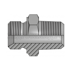 Адаптер BSP(ш) 3/8" - BSPT(ш) 3/8" (Китай)