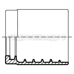 Муфта обжимная 1SN/2SN DN=06 new (Китай)