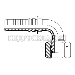 Фитинг BSP (г) 1.1/2" DN=40 (90°) InterLock (Китай)