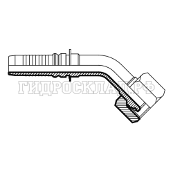 Фитинг DKOS (г) 42x2 DN=25 (45°) InterLock S50 (Китай)