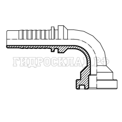 Фланец SUPERCAT D=47.6 DN=25 (90°) (Китай)