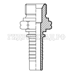 Фитинг DK (ш) M14х1.5 DN=10 (Китай)