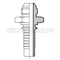 Фитинг DKI (ш) М14х1.5 DN=10 (Китай)