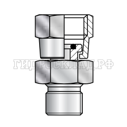 Адаптер манометра G1/4" -  BSP(ш)1/4" SV60 (Китай)