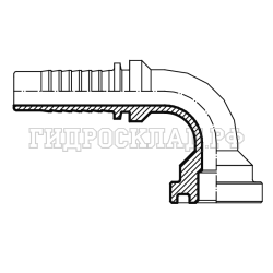Фланец SFS D=31.7 DN=20 (90°) (Китай)