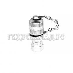 Точка контроля давления M16x2 - JIC(г) 9/16"-18  (мет.колп.с цеп.) (Китай)