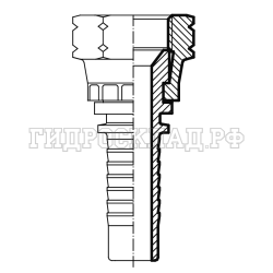 Фитинг DKI (г) М27х1.5 DN=20 (90) S32 (Китай)