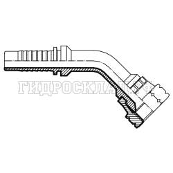 Фитинг BSP (г) 1/8" DN=06 (45°) (Китай)