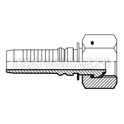 Фитинг BSP (г) 1" DN=25 (0°) InterLock S38 (Vitillo SPA)