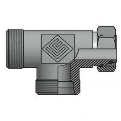 Адаптер ТС тройник P=15 22x1.5 - DKOL(г) 22x1.5 (верт.) (Китай)