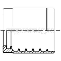 Муфта обжимная 1SC/1SN/2SC DN=25 (Китай)