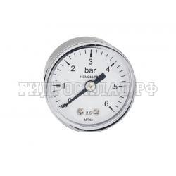 Манометр 0-6 бар R1/8 40мм (осевой) (Китай)