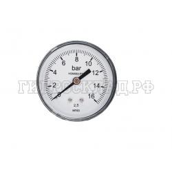 Манометр 0-16 бар R1/4 62.5мм (осевой) (Китай)