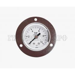 Манометр 0-10 бар R1/8 41мм (под панельный монтаж) (Китай)