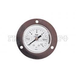 Манометр 0-12 бар R1/8 41мм (под панельный монтаж) (Китай)