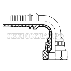 Фитинг JIS(KOMATSU) 18x1.5 DN=10 (90°) S24 (Китай)