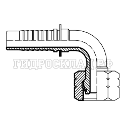 Фитинг DKOS (г) 42x2 DN=32 (90°) (Китай)
