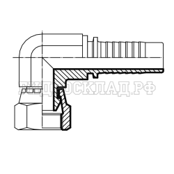 Фитинг BSP (г) 1" DN=25 (90°) Kompakt (Китай)