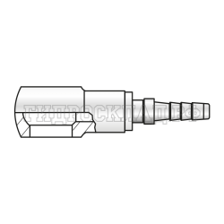 Фитинг BANJO M10X1 Ду=2мм (0°) с муфтой (Китай)