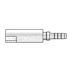 Фитинг BEL/S P=6  Ду=4мм (0°) с муфтой (Китай)