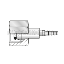 Фитинг DKOS(г) M16x1.5 Ду=4мм (0°) с муфтой (Китай)