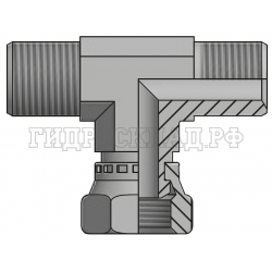 Адаптер тройник DK(ш/г/ш) 18X1.5 (Китай)