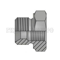 Адаптер BSP(ш) 3/4" - BSPP(F) 1/2" L=27 (Китай)