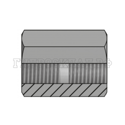 Адаптер BSPP(F) 1" - BSPP(F) 1" L=40 (муфта) (Китай)