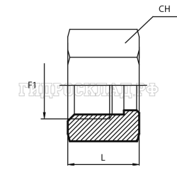 Гайка ТС JIC 7/8" (Китай)