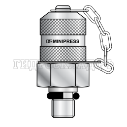 Точка контроля давления M16x2 - UNF(ш) 9/16"-18 - пласт.колп. O-Ring type Е (Mini Press)