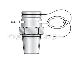 Точка контроля давления Plug-in - NPTF(ш) 1/8" (Minipress)