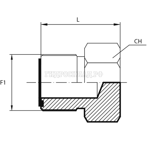 Заглушка ORFS(ш) 9/16" (Vitillo SPA)