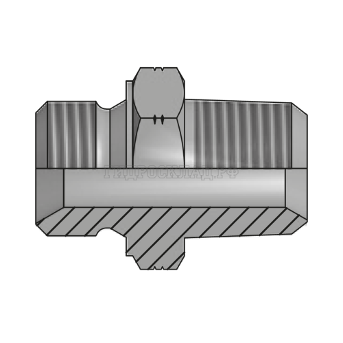 Адаптер BSP(ш) 1/2" - NPT(ш) 1/2" (Vitillo SPA)