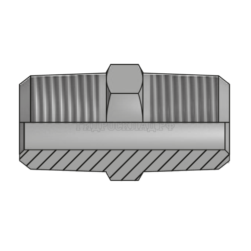 Адаптер BSPT(ш) 1/8" - BSPT(ш) 1/8" (Vitillo SPA)