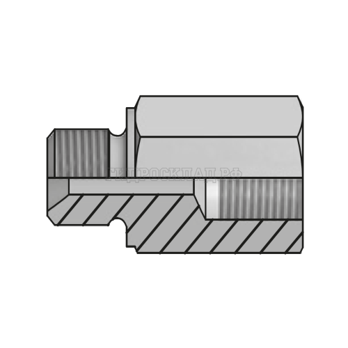 Адаптер BSP(ш) 3/4" - BSPP(F) 3/4" L=57 (Vitillo SPA)