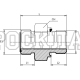 Адаптер ORFS(ш) 1" - BSPP(ш) 1" Form E (Vitillo SPA)