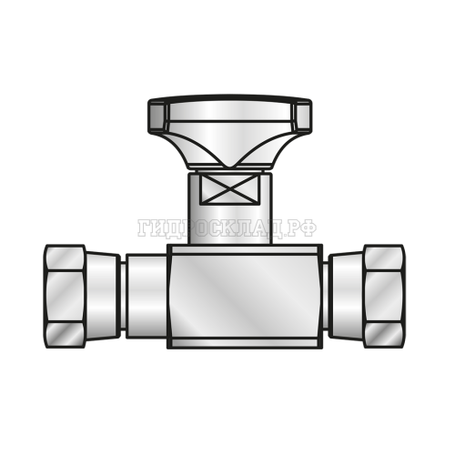 Кран манометра G1/4" оцинкованный (Mini Press)