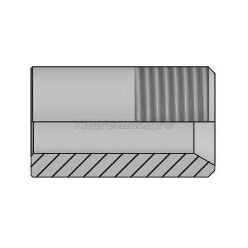 Адаптер BSP(ш) 1/8" - d=10 L=24 (втулка под сварку) (Vitillo SPA)