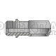 Адаптер BANJO(BSP) 3/8" - BSP(ш) 1/4" sv60°+ бурт (Vitillo SPA)