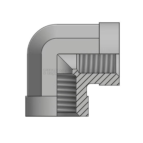 Адаптер 90° BSP(F) 1/4" - BSP(F) 1/4" (Vitillo SPA)