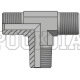 Адаптер тройник BSP(ш) 1/4" - BSP(ш) 1/4"  - BSPT(ш) 1/4" (Vitillo SPA)