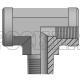 Адаптер тройник NPT(F) 1/8" - NPT(F) 1/8" - NPT(ш) 1/8" (Vitillo SPA)